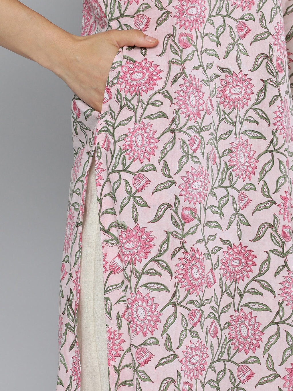 HERE&NOW Floral Printed Floral Kurta | Grocsy