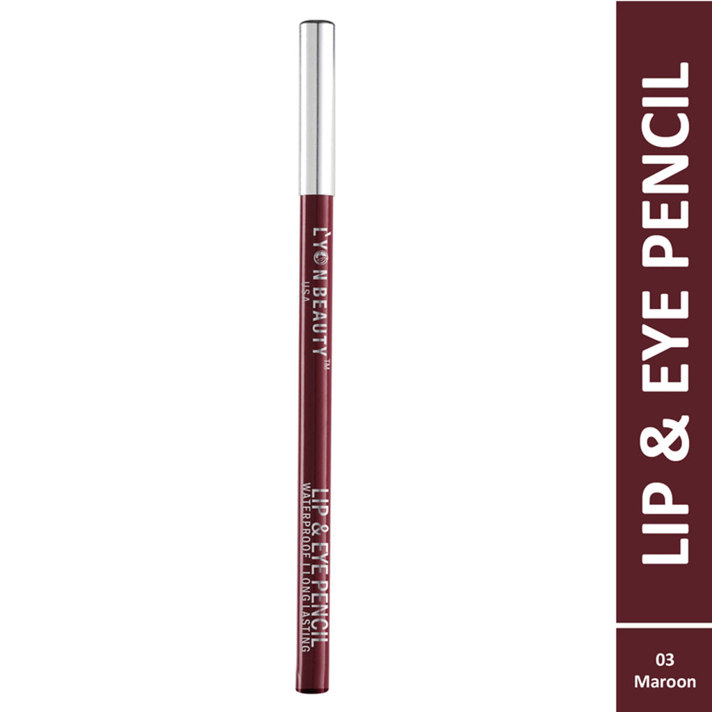 Lyon Beauty Lip & Eye Pencil - Maroon 03 | Grocsy