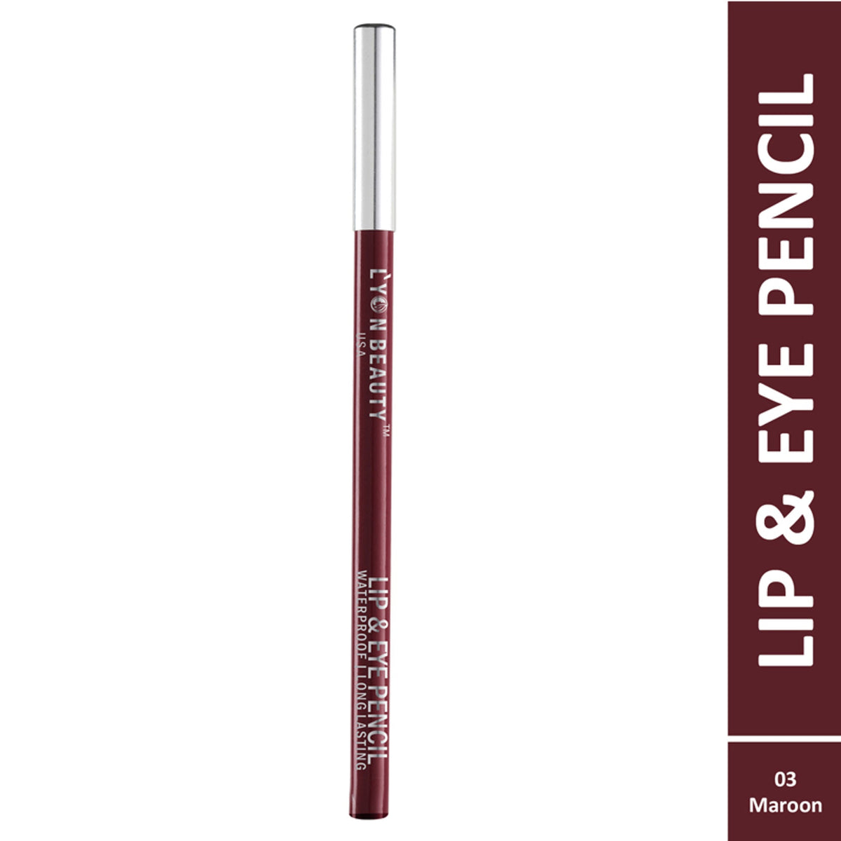 Lyon Beauty Lip & Eye Pencil - Maroon 03 | Grocsy