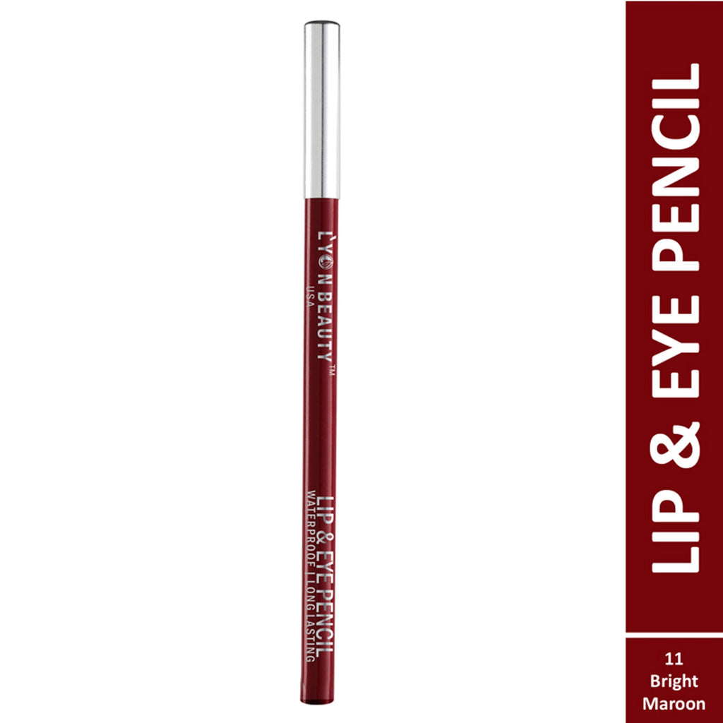 Lyon Beauty Lip & Eye Pencil - Bright Maroon 11 | Grocsy
