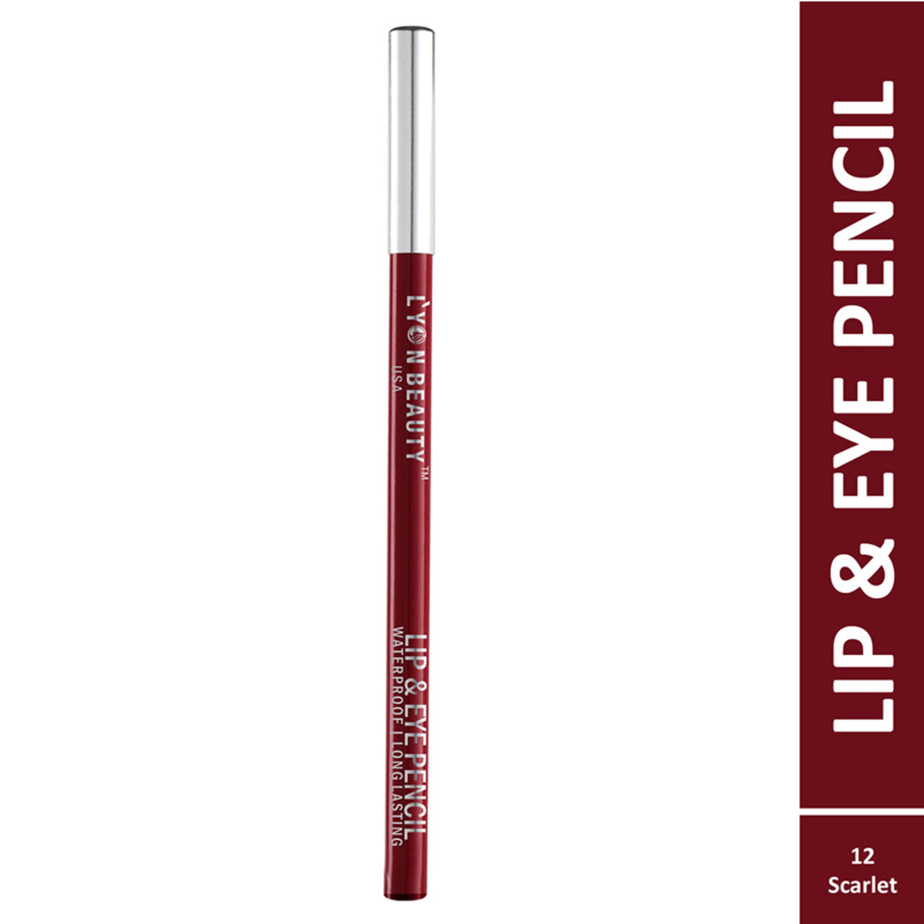 Lyon Beauty Lip & Eye Pencil - Scarlet 12 | Grocsy