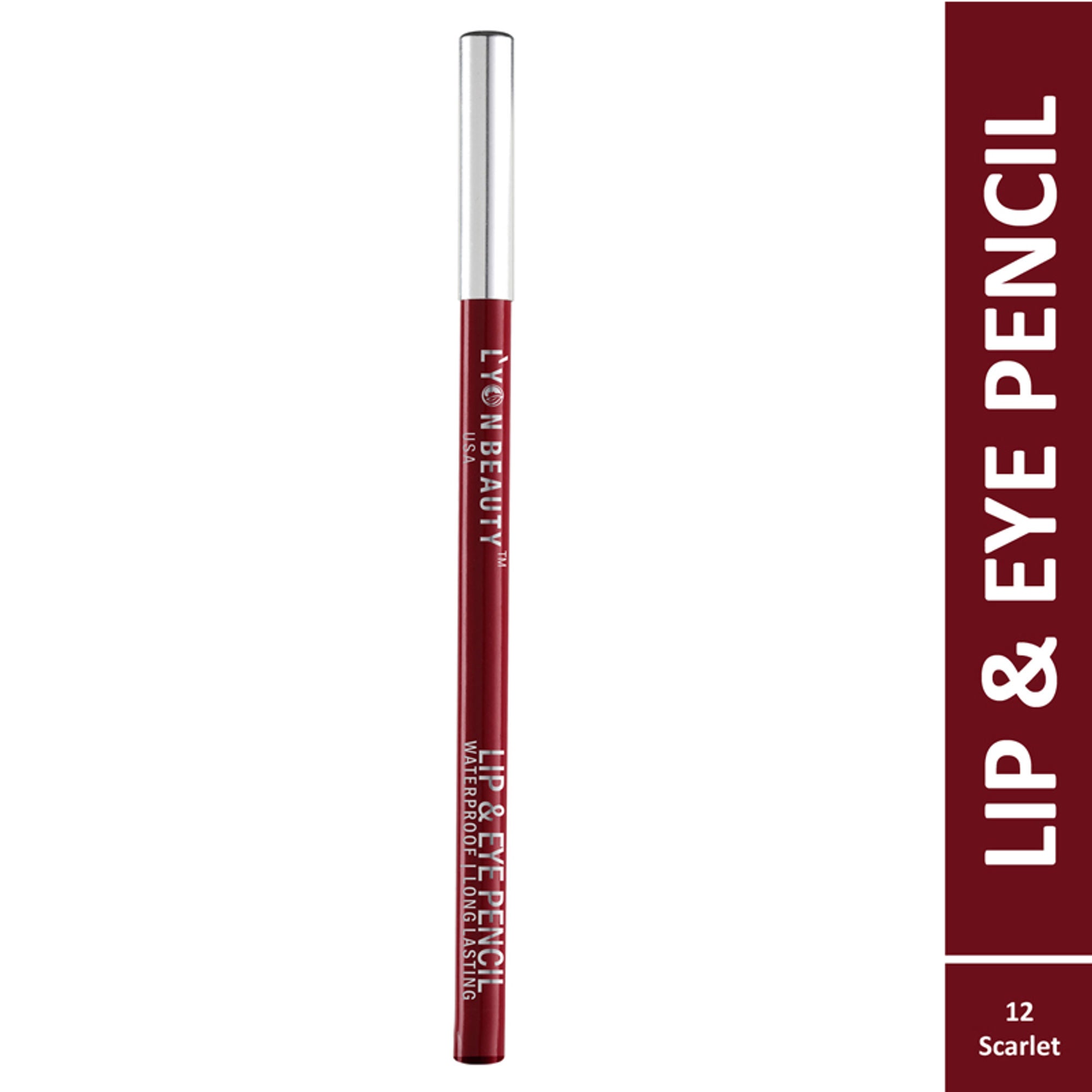 Lyon Beauty Lip & Eye Pencil - Scarlet 12 | Grocsy