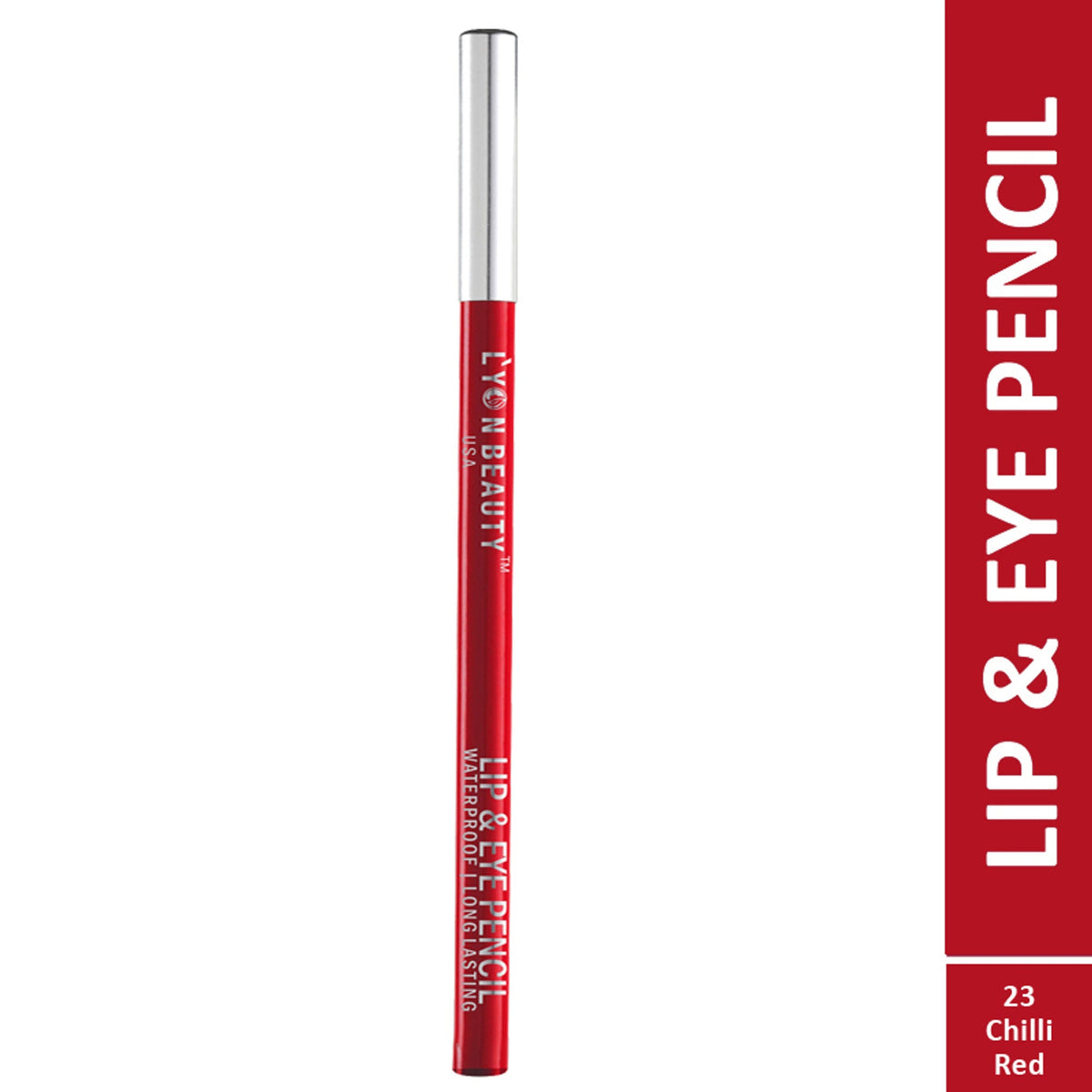 Lyon Beauty Lip & Eye Pencil - Chilli Red 23 | Grocsy
