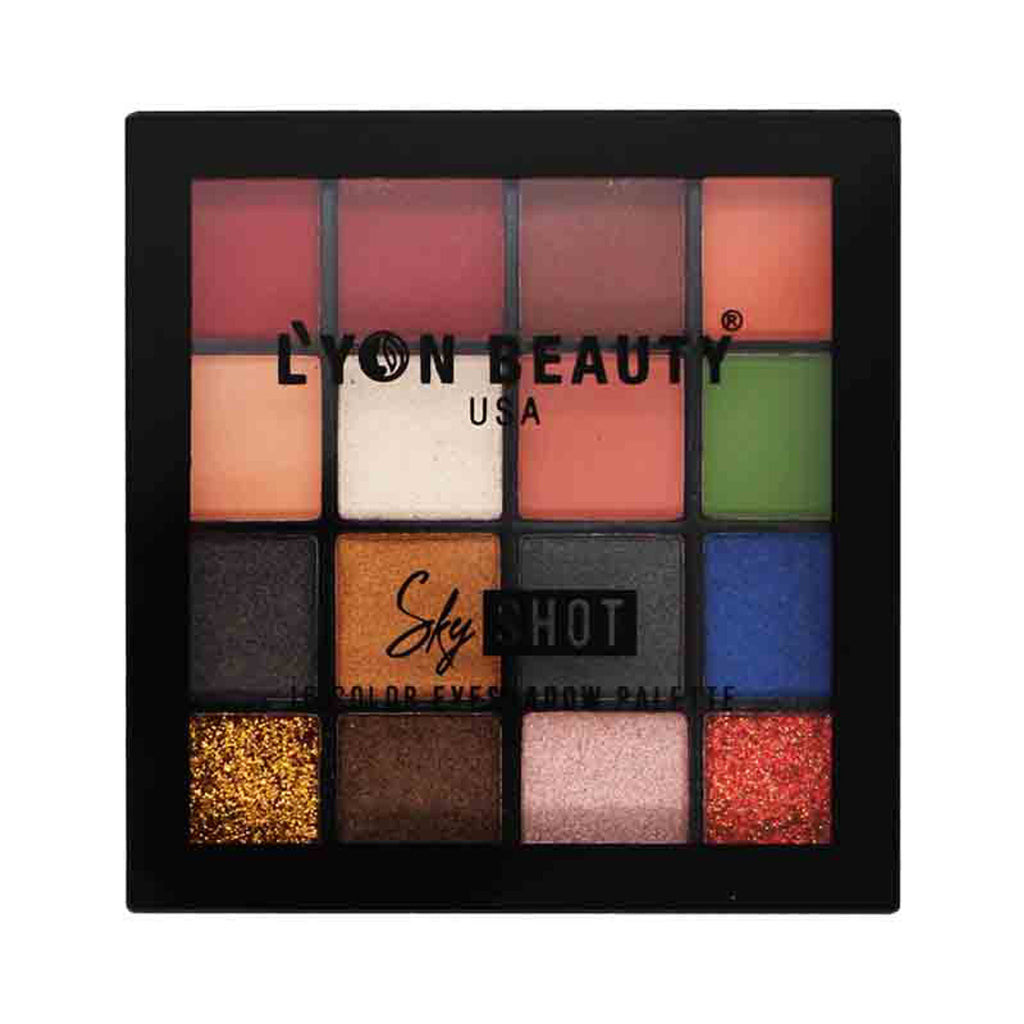 Lyon Beauty Sky Shot 16 Color Eyeshadow Palette - Multi-Color 01 | Grocsy