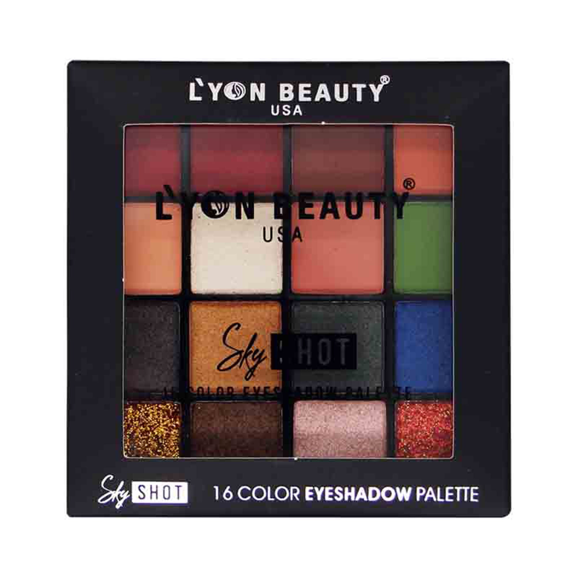Lyon Beauty Sky Shot 16 Color Eyeshadow Palette - Multi-Color 01 | Grocsy