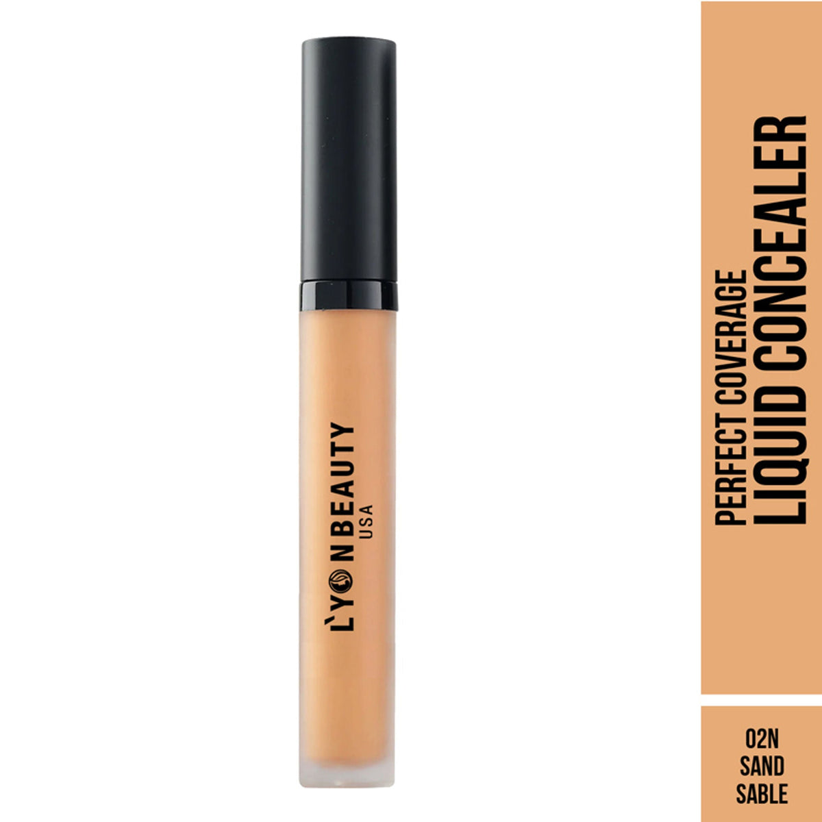 Lyon Beauty Perfect Coverage Liquid Concealer - Sand Sable 02 | Grocsy