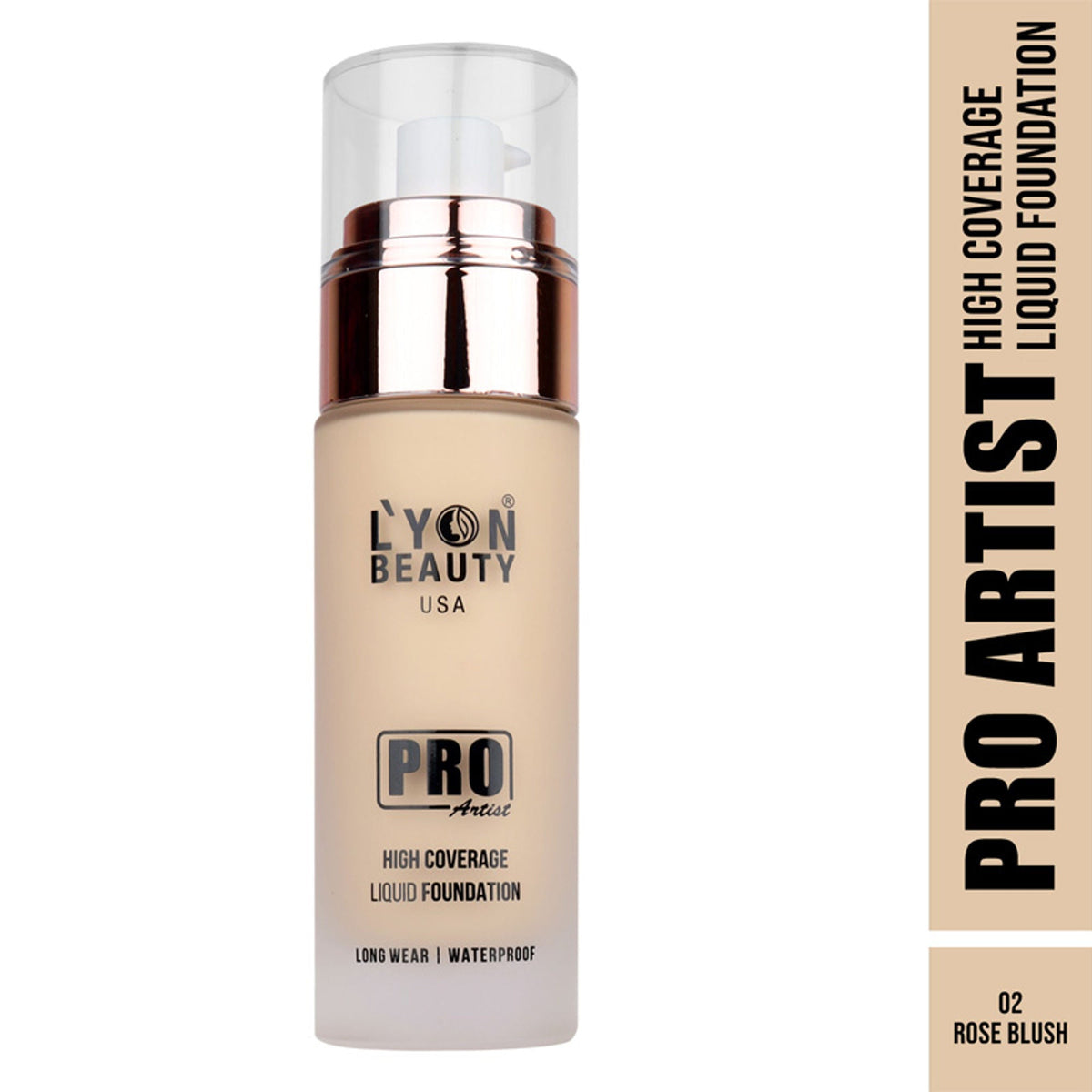 Lyon Beauty Pro Artist High Coverage Foundation - Rose Blush 02 | Grocsy