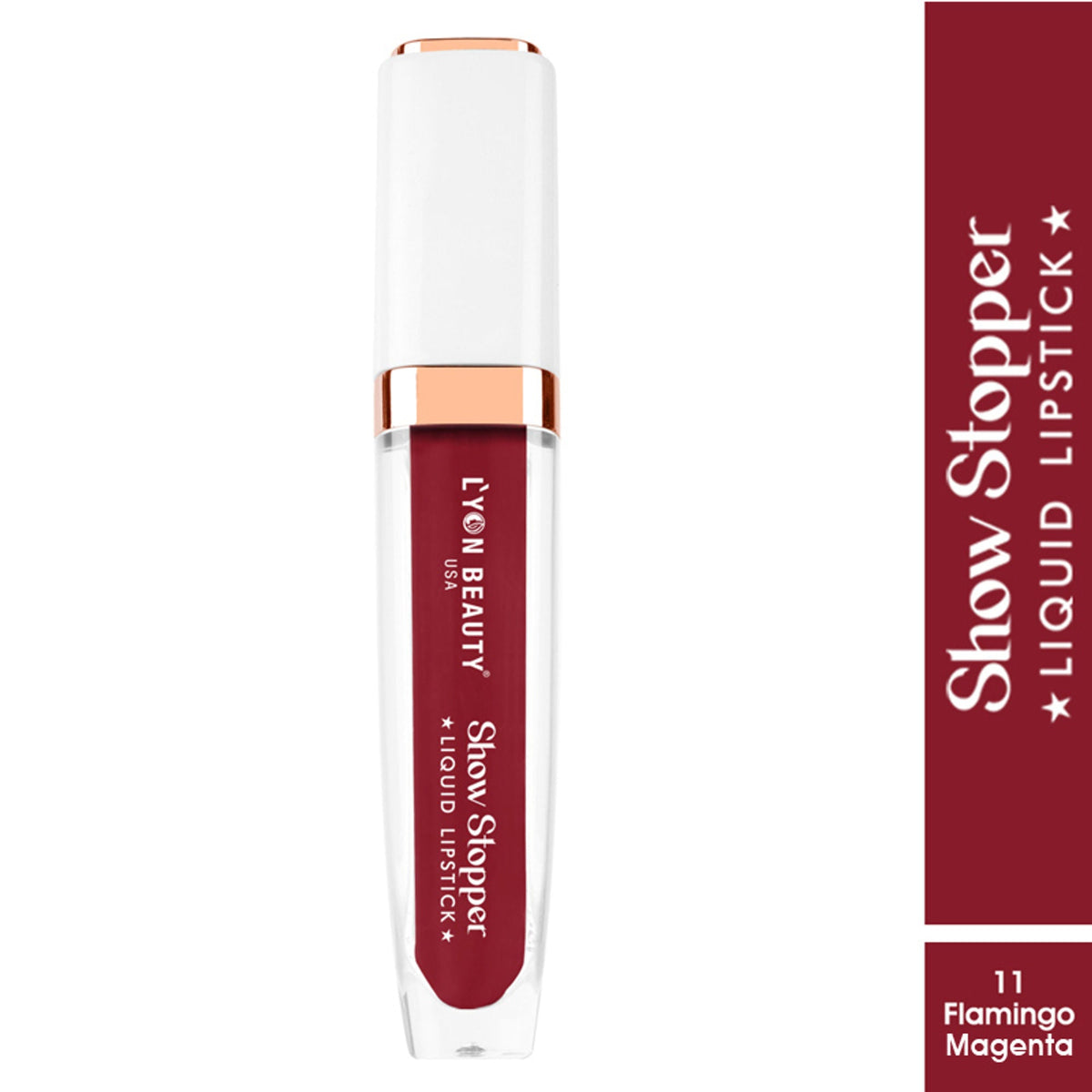 Lyon Beauty Show Stopper Liquid Lipstick - Flamingo Magenta 11 | Grocsy