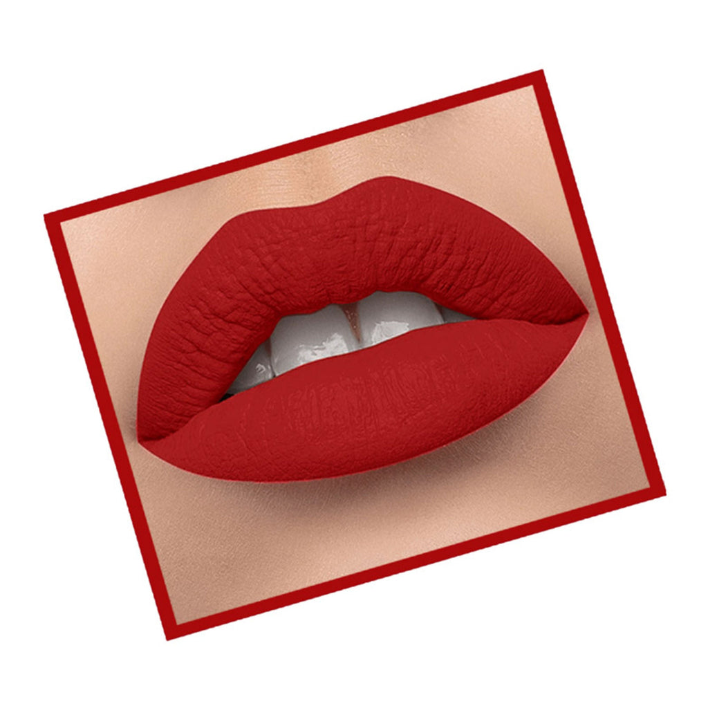 Lyon Beauty Lip Luster Non Transfer Matte Lipstick - Bridal Red 02 | Grocsy