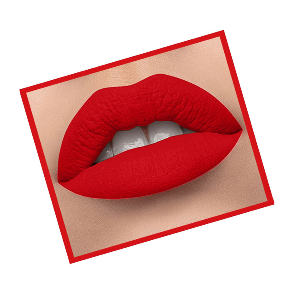 Lyon Beauty Lip Luster Non Transfer Matte Lipstick - Regal Red 07 | Grocsy