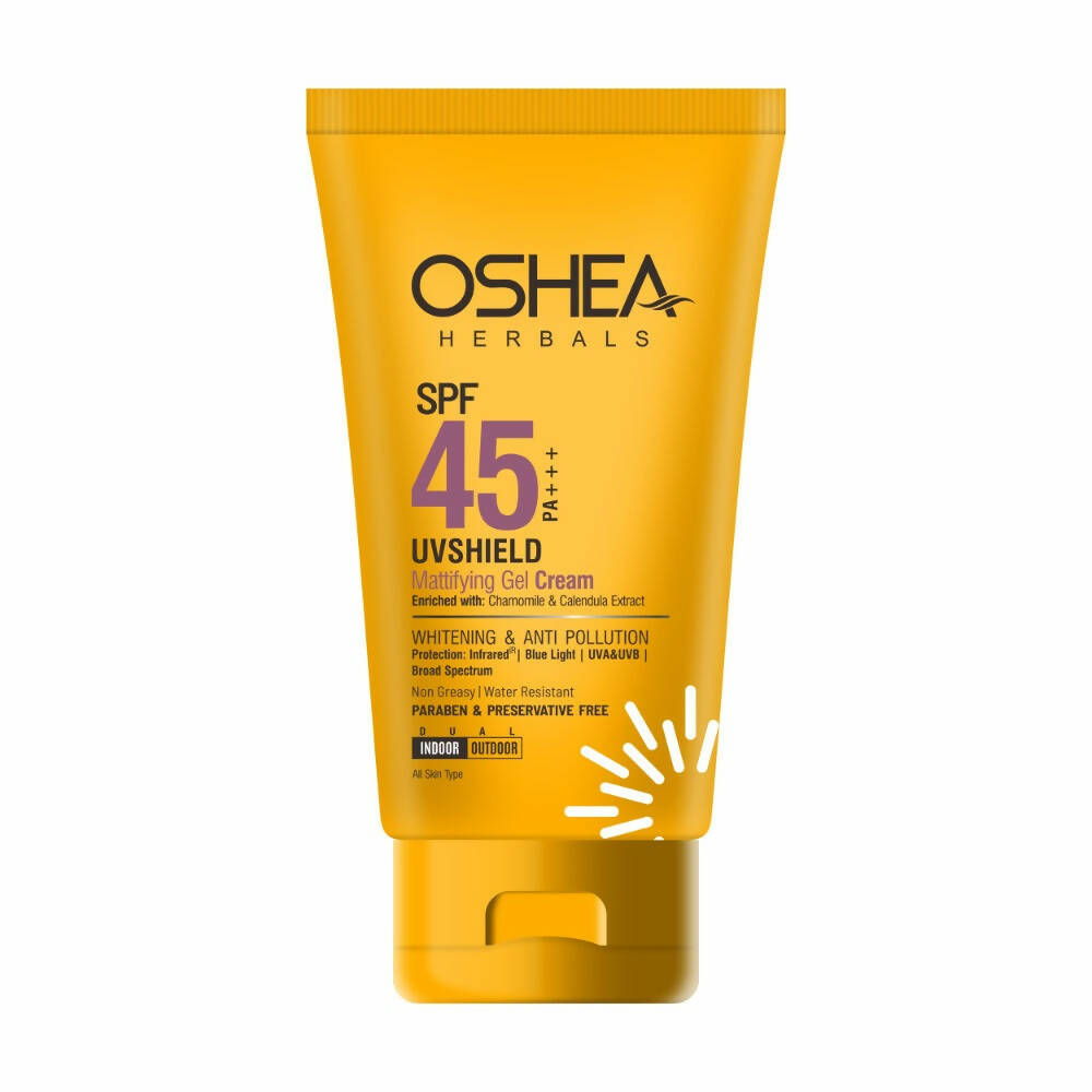 Oshea Herbals UV Shield SPF 45 Mattifying Cream pa+++ Whitening / Anti Pollution | Grocsy