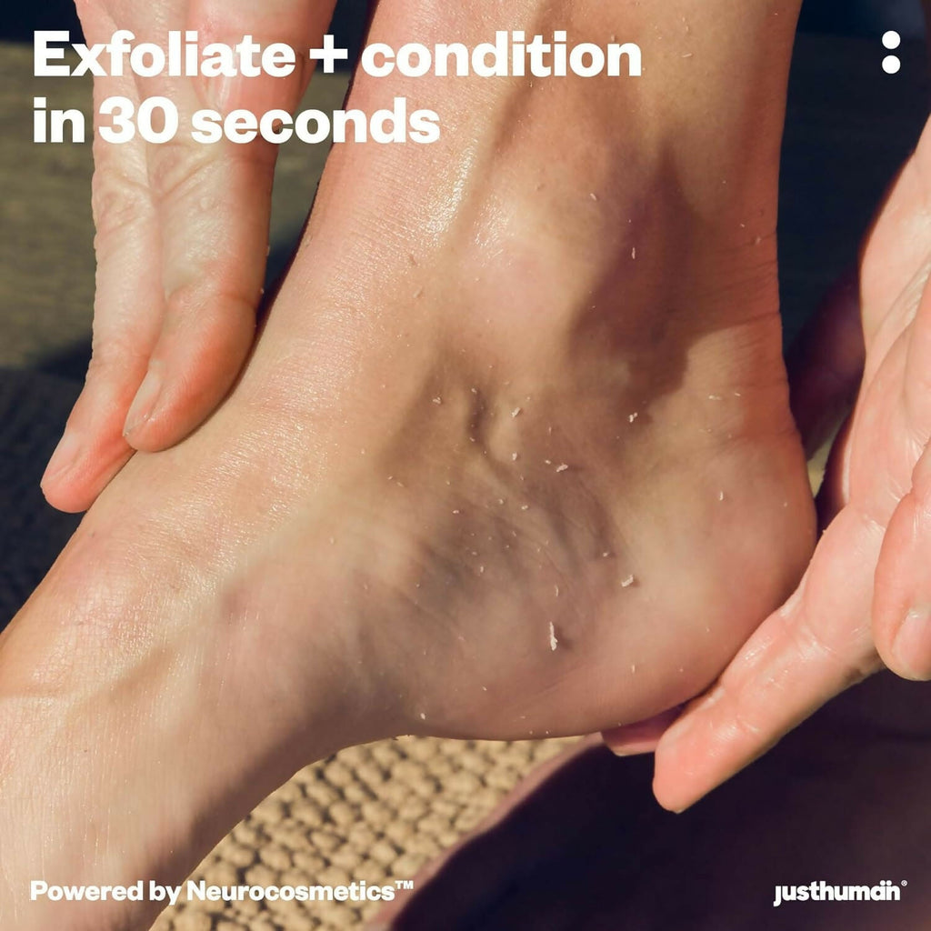 JustHuman 30 Sec Foot Facial Lotion For Remove Dead Skin & Instant Exfoliation | Grocsy