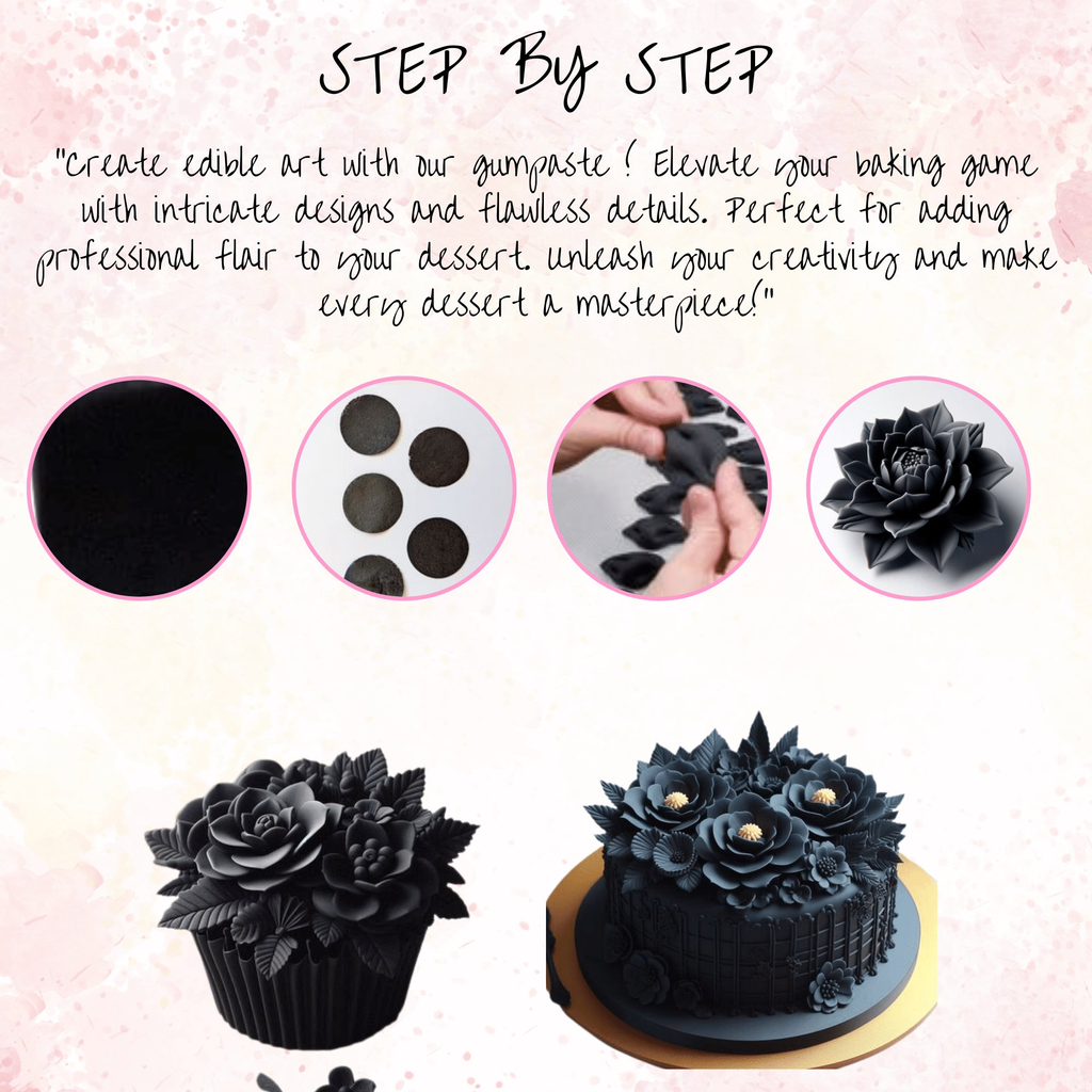 Confect Black | Edible Gum paste | Grocsy