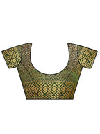 Mimosa Women's Dark Green Kanchipuram Art Silk Saree | Grocsy