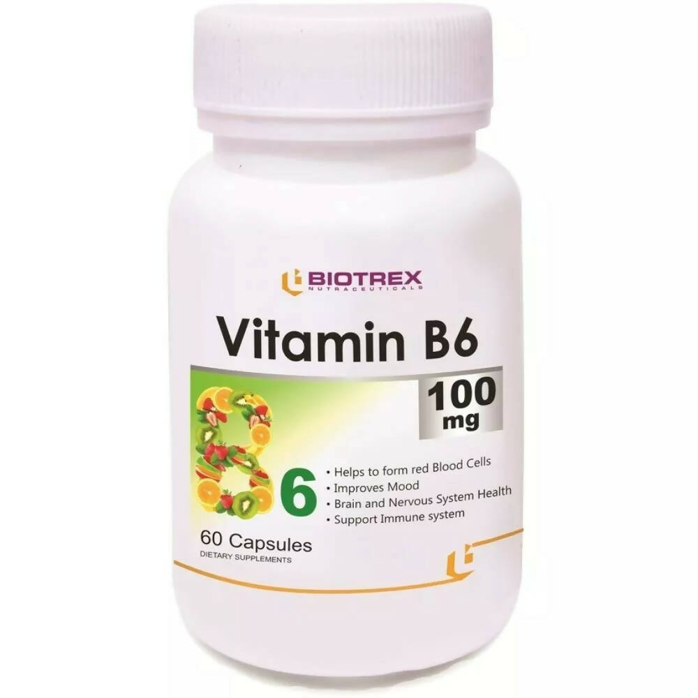 Biotrex Vitamin B6 100Mg Capsules | Grocsy