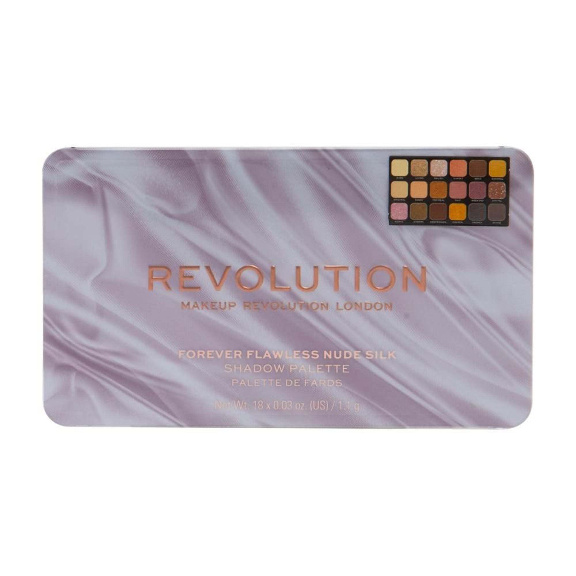 Makeup Revolution Forever Flawless Nude Silk Eyeshadow Palette | Grocsy