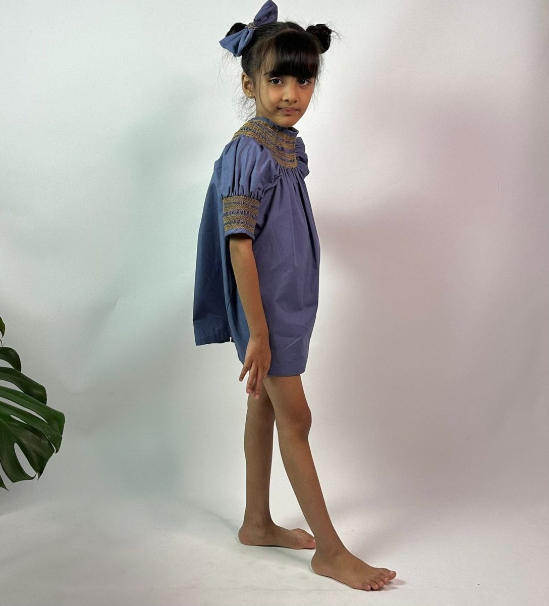 ArthLife Indigo Smocked Dress | Grocsy