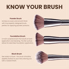 Matt Look Professional Signature Brush - Set of 6 | Grocsy
