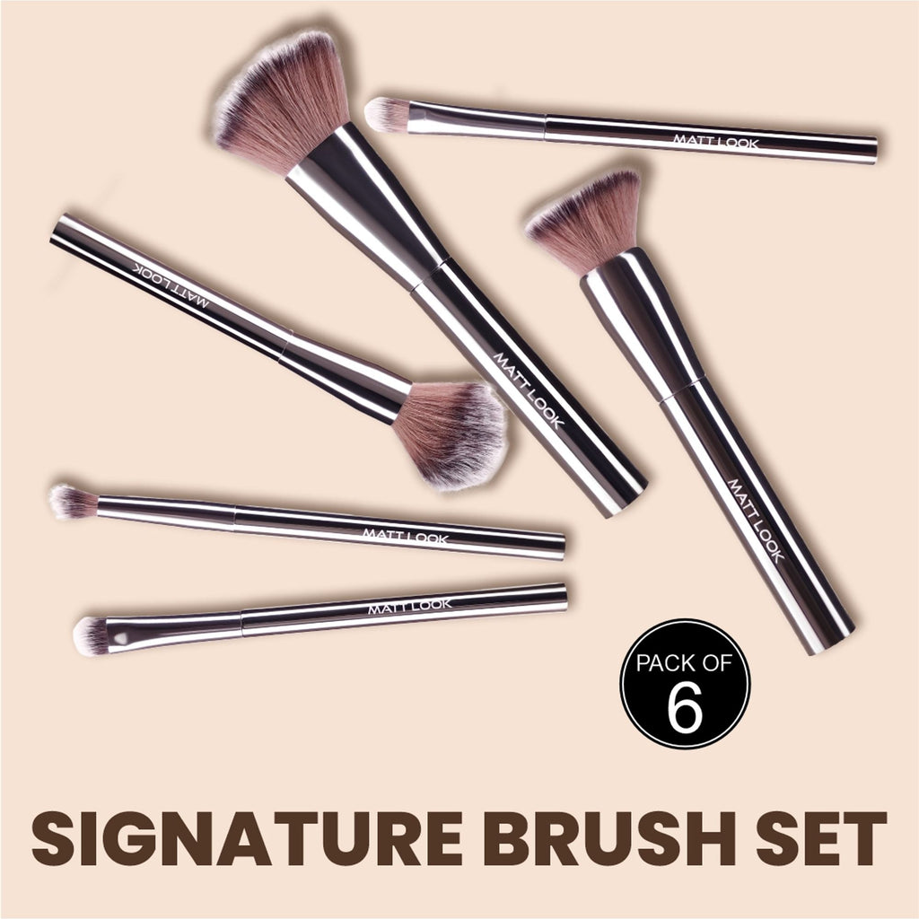 Matt Look Professional Signature Brush - Set of 6 | Grocsy