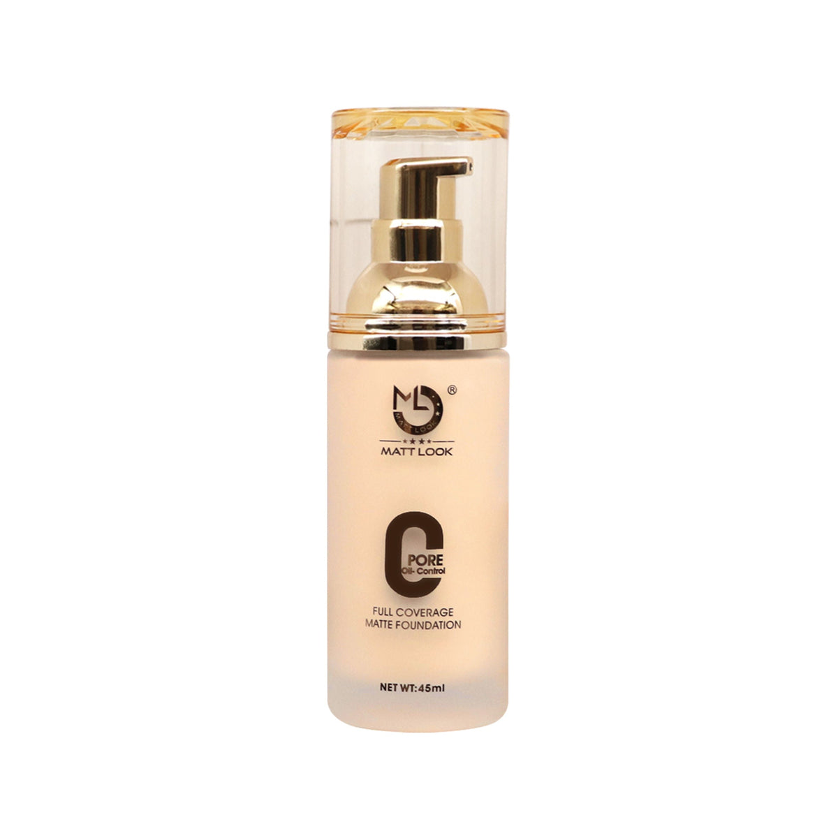 Matt Look Zero Pore Oil Control Full Coverage Matte Foundation - Porcelain | Grocsy