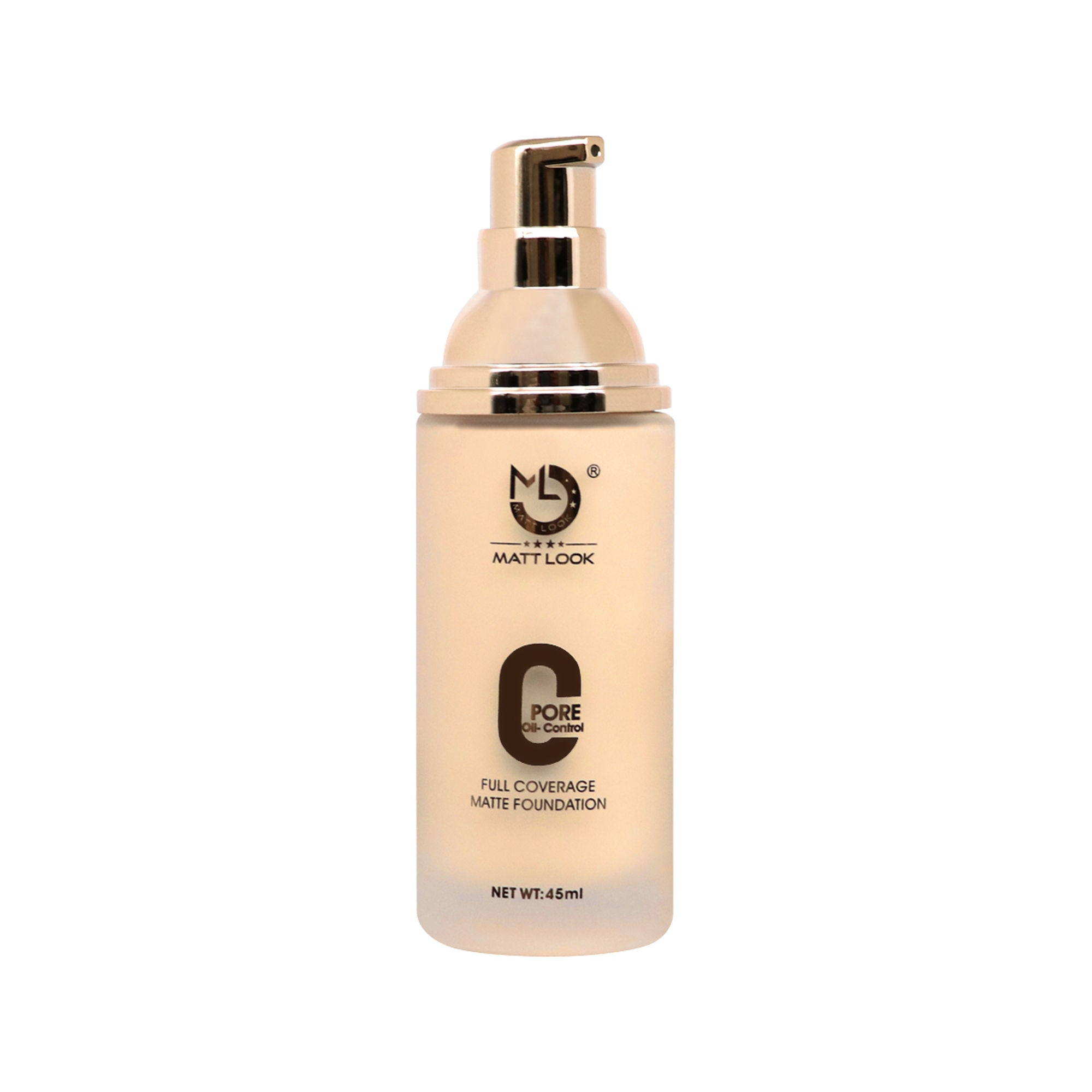 Matt Look Zero Pore Oil Control Full Coverage Matte Foundation - Warm Nude | Grocsy
