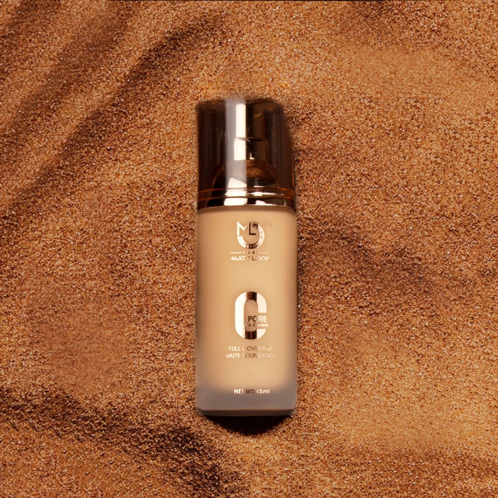 Matt Look Zero Pore Oil Control Full Coverage Matte Foundation - Warm Nude | Grocsy