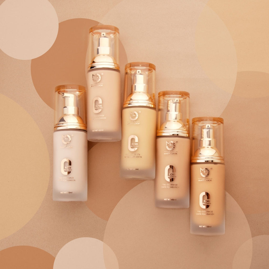 Matt Look Zero Pore Oil Control Full Coverage Matte Foundation - Warm Nude | Grocsy