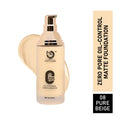 Matt Look Zero Pore Oil Control Full Coverage Matte Foundation - Pure Beige | Grocsy