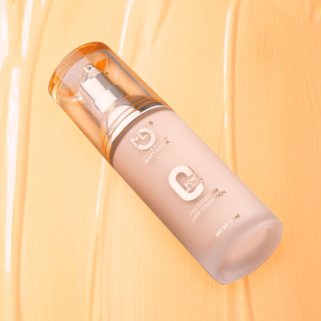 Matt Look Zero Pore Oil Control Full Coverage Matte Foundation - Pure Beige | Grocsy