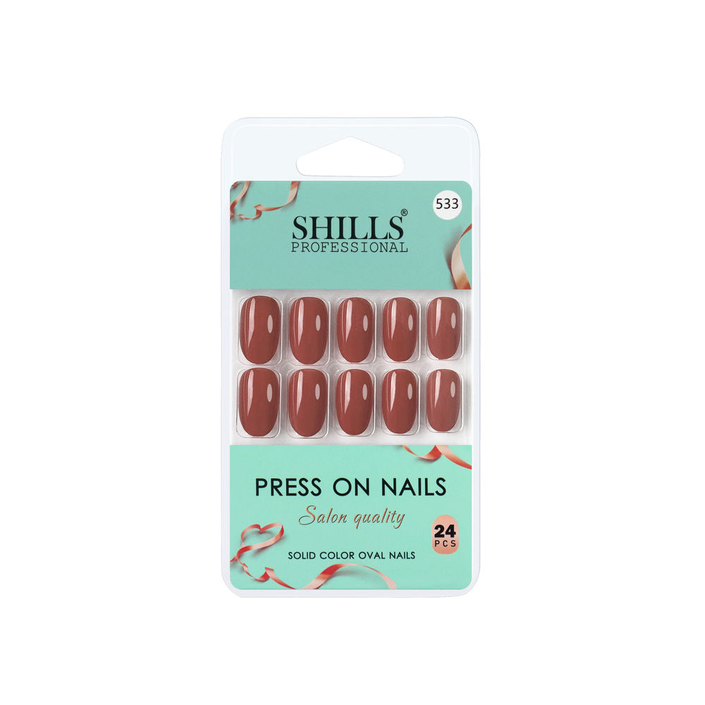 Shills Professional Reusable Press On Nails Oval - SPN533 | Grocsy