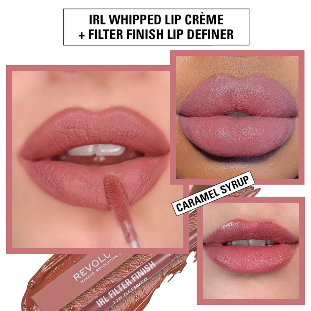 Makeup Revolution Irl Whipped Lip Creme - Caramel Syrup | Grocsy