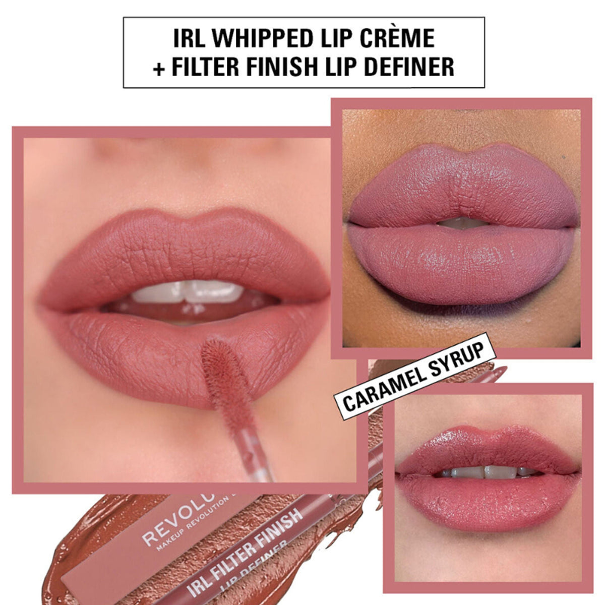 Makeup Revolution Irl Whipped Lip Creme - Caramel Syrup | Grocsy
