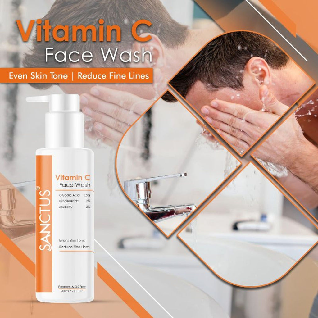 SANCTUS Vitamin C Face Wash | Grocsy