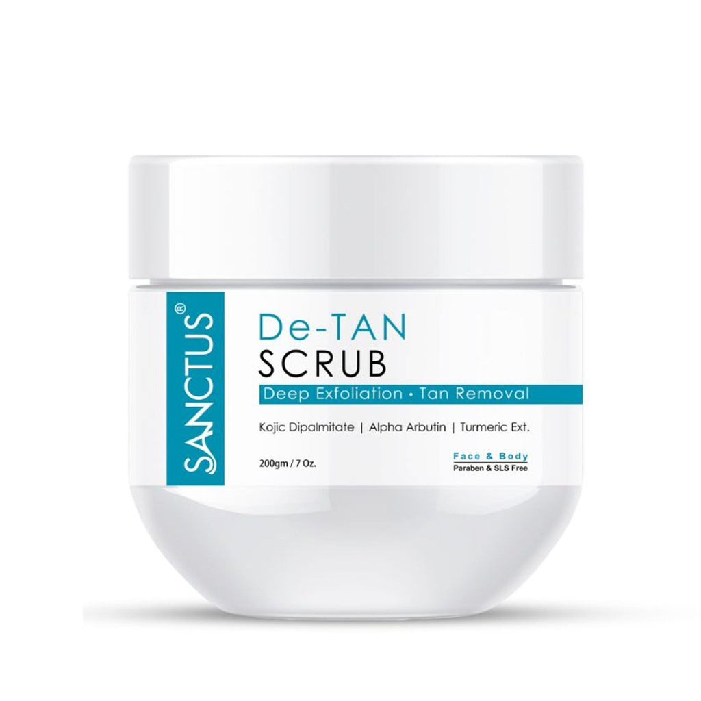 SANCTUS De-Tan Scrub Deep Exfoliation For Tan Removal | Grocsy