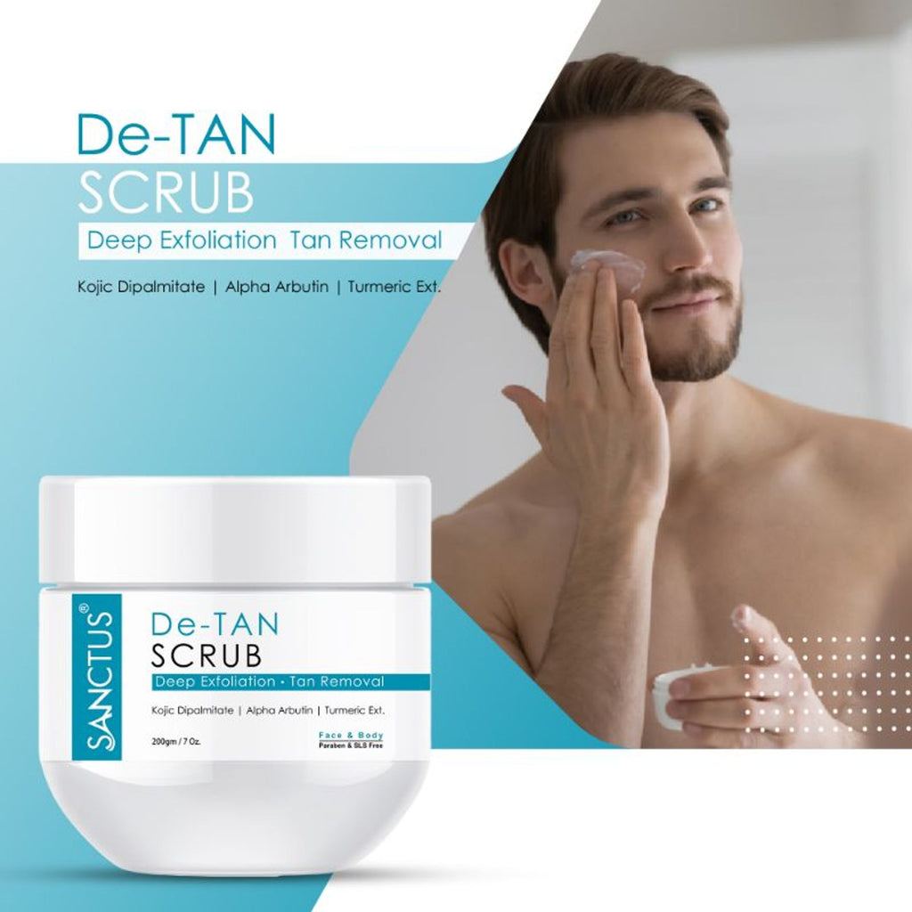 SANCTUS De-Tan Scrub Deep Exfoliation For Tan Removal | Grocsy
