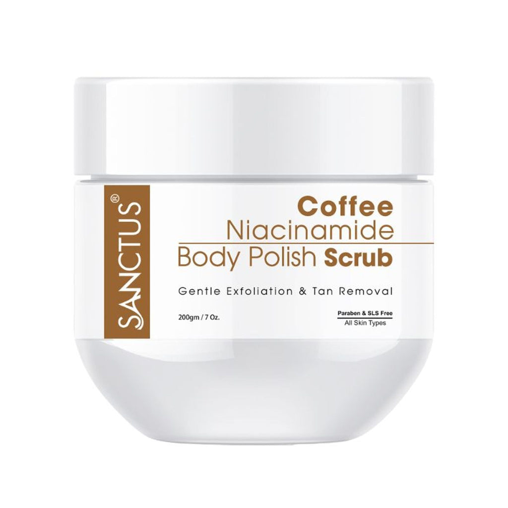 SANCTUS Coffee Niacinamide Body Polish Scrub | Grocsy