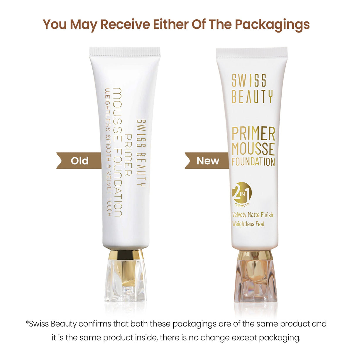 Swiss Beauty Primer Mousse Foundation - 08 Coffee Cream | Grocsy
