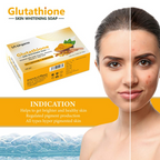 LA Organo Glutathione Haldi Chandan Skin Lightening & Brightening Soap | Grocsy