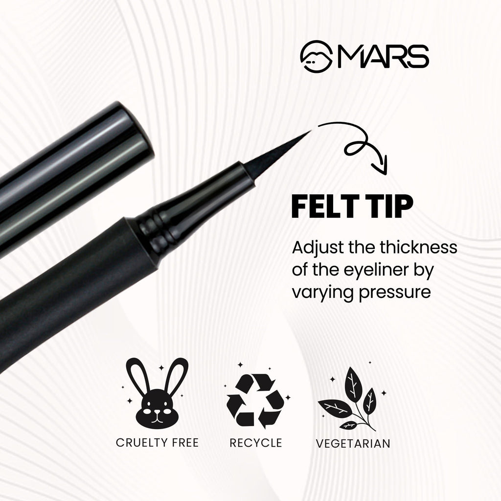 MARS Cosmetics Liquid Pen Eyeliner - Black | Grocsy