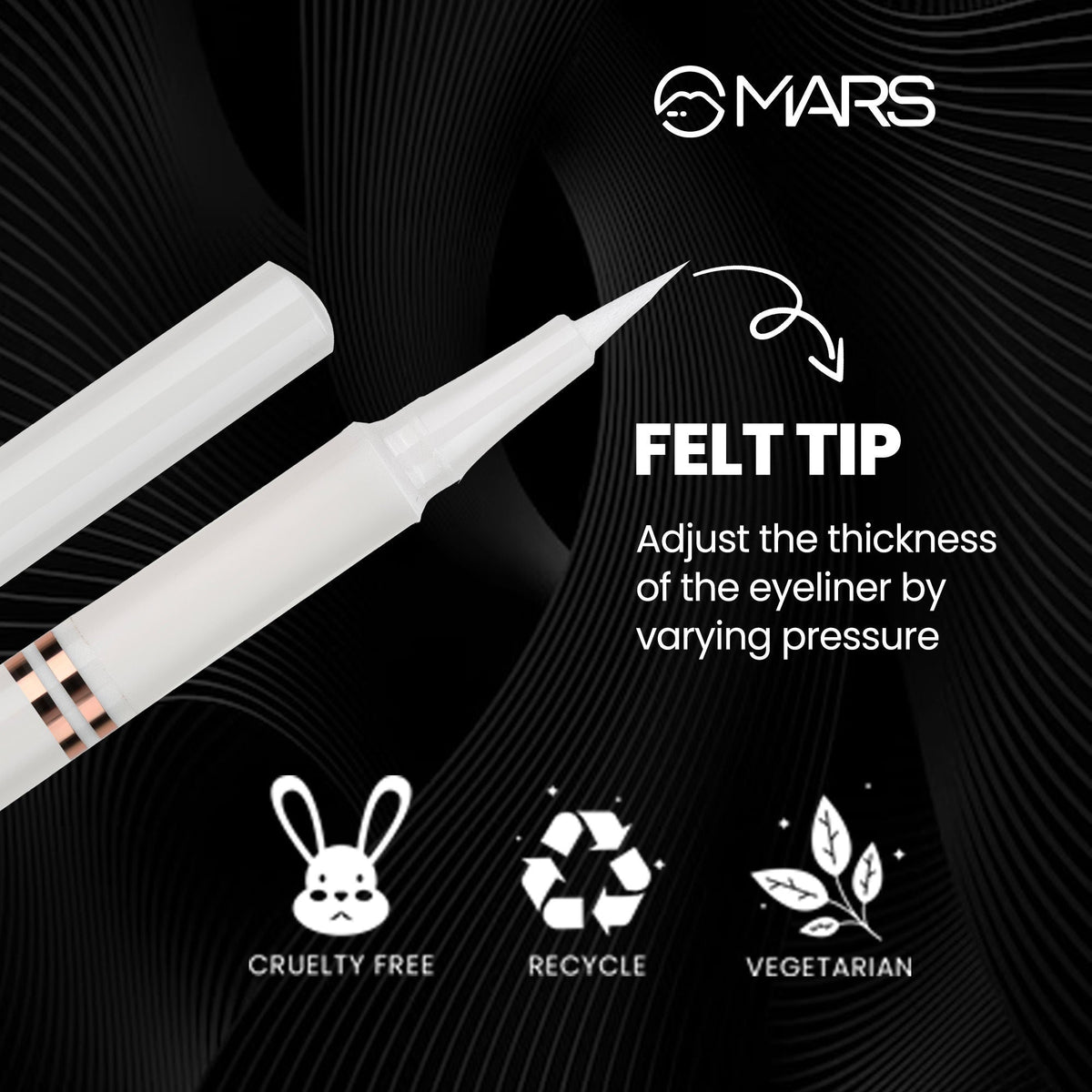 MARS Cosmetics Liquid Pen Eyeliner - White | Grocsy
