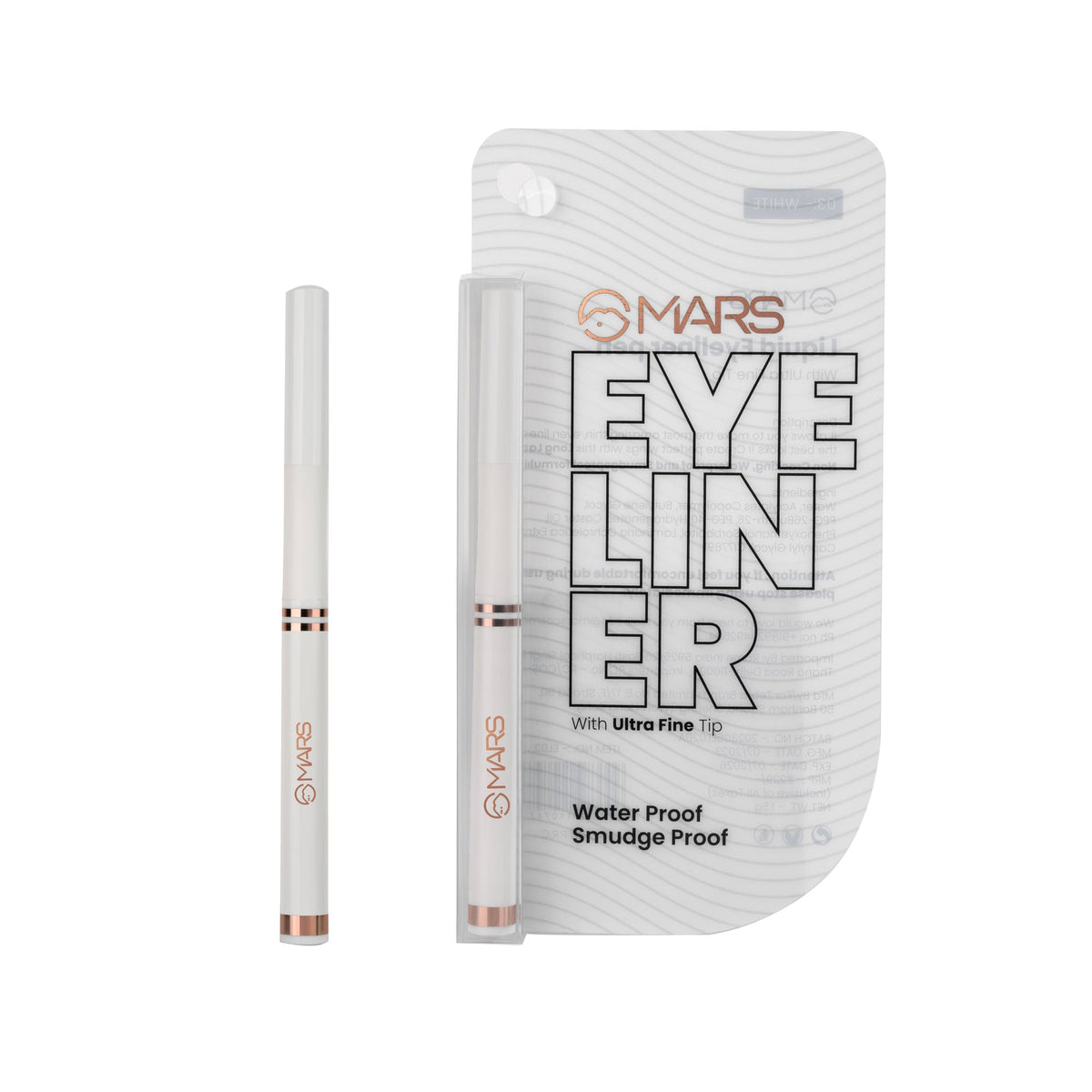 MARS Cosmetics Liquid Pen Eyeliner - White | Grocsy