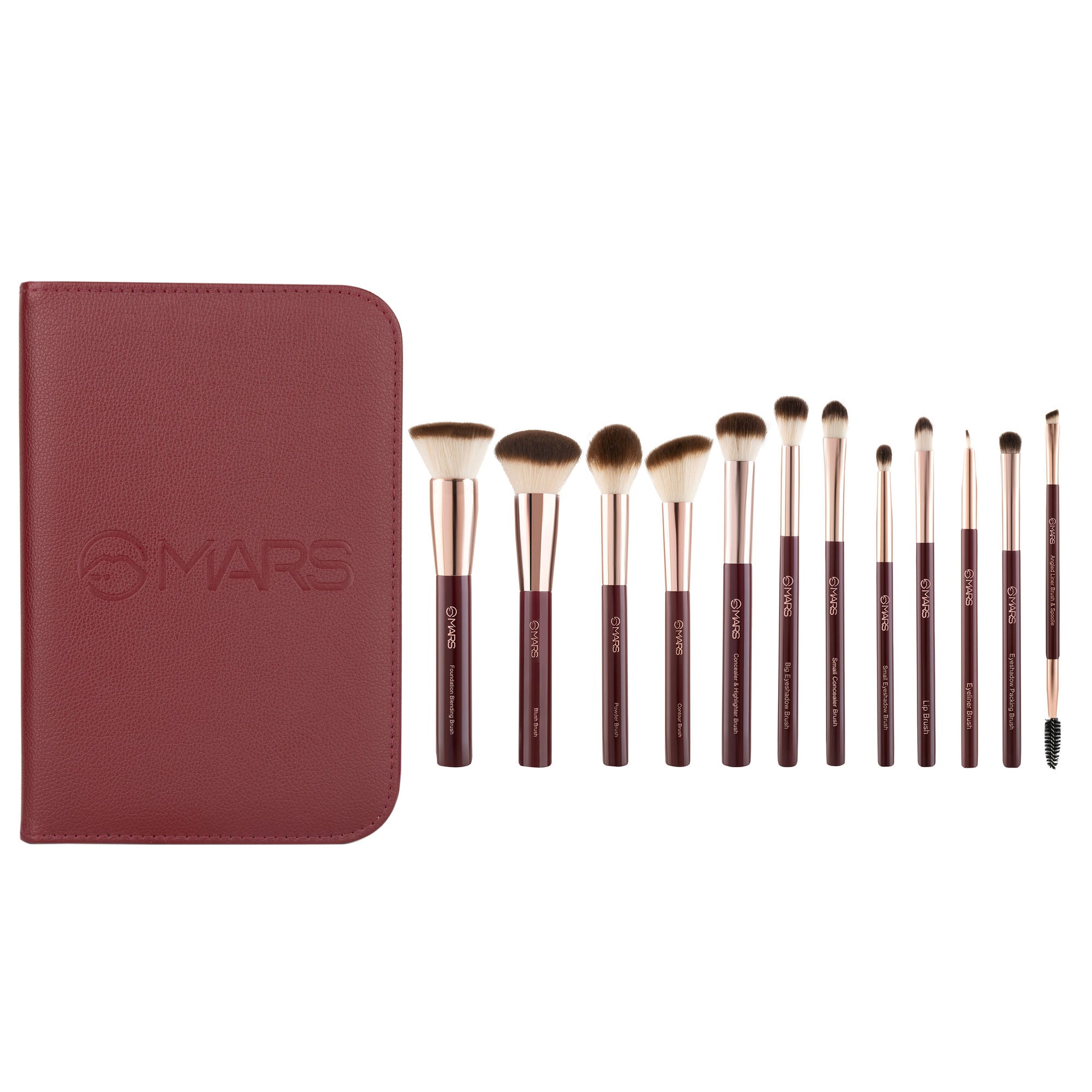 MARS Cosmetics Professional Makeup Brush - Set Of 12 | Grocsy