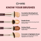 MARS Cosmetics Professional Makeup Brush - Set Of 12 | Grocsy