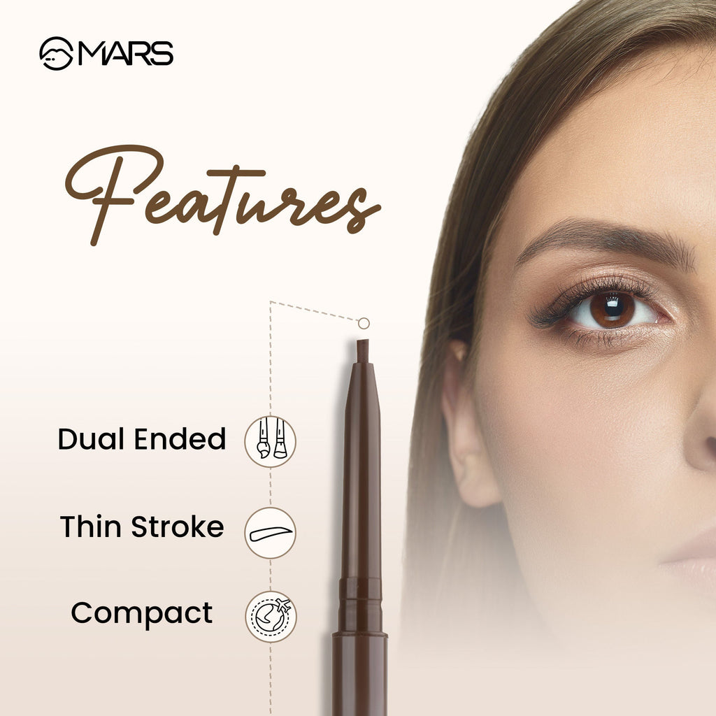 MARS Cosmetics Oh Brow Eyebrow Pencil - Dark Brown | Grocsy