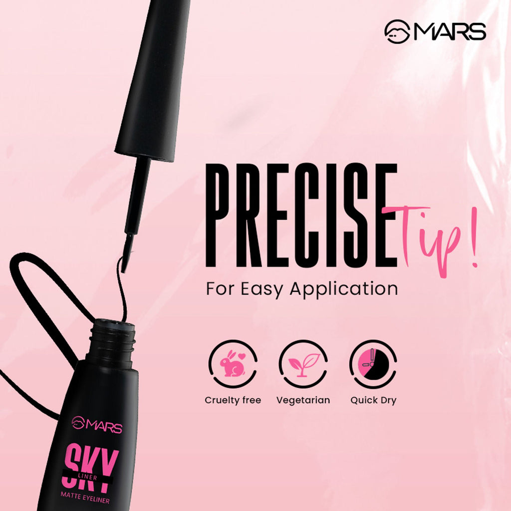 MARS Cosmetics Sky Liner Liquid Black Eyeliner | Grocsy