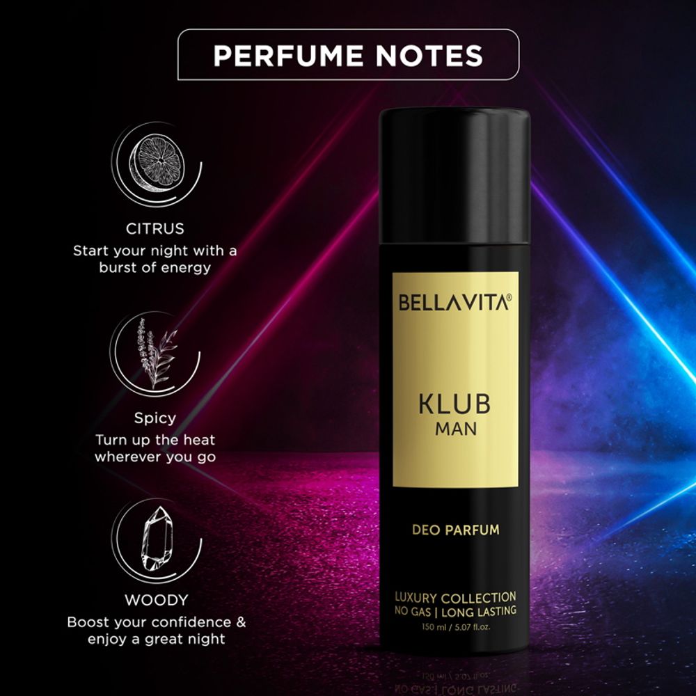 Bella Vita Klub Man Deo Parfum | Grocsy