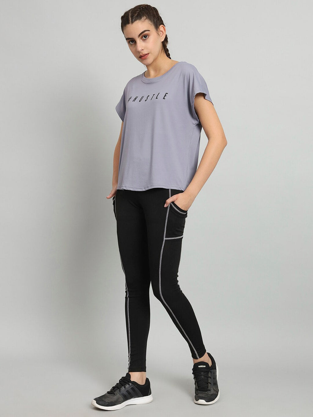 MKH Typography Printed Relaxed Fit Dri-Fit T-shirt | Grocsy