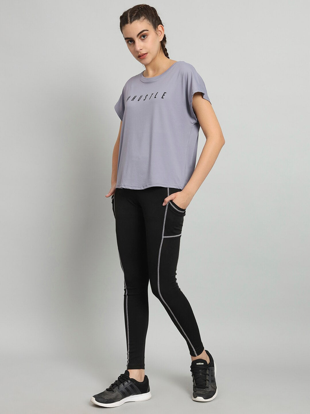 MKH Typography Printed Relaxed Fit Dri-Fit T-shirt | Grocsy