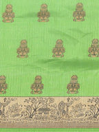 Saree Mall Green & Beige Printed Saree | Grocsy