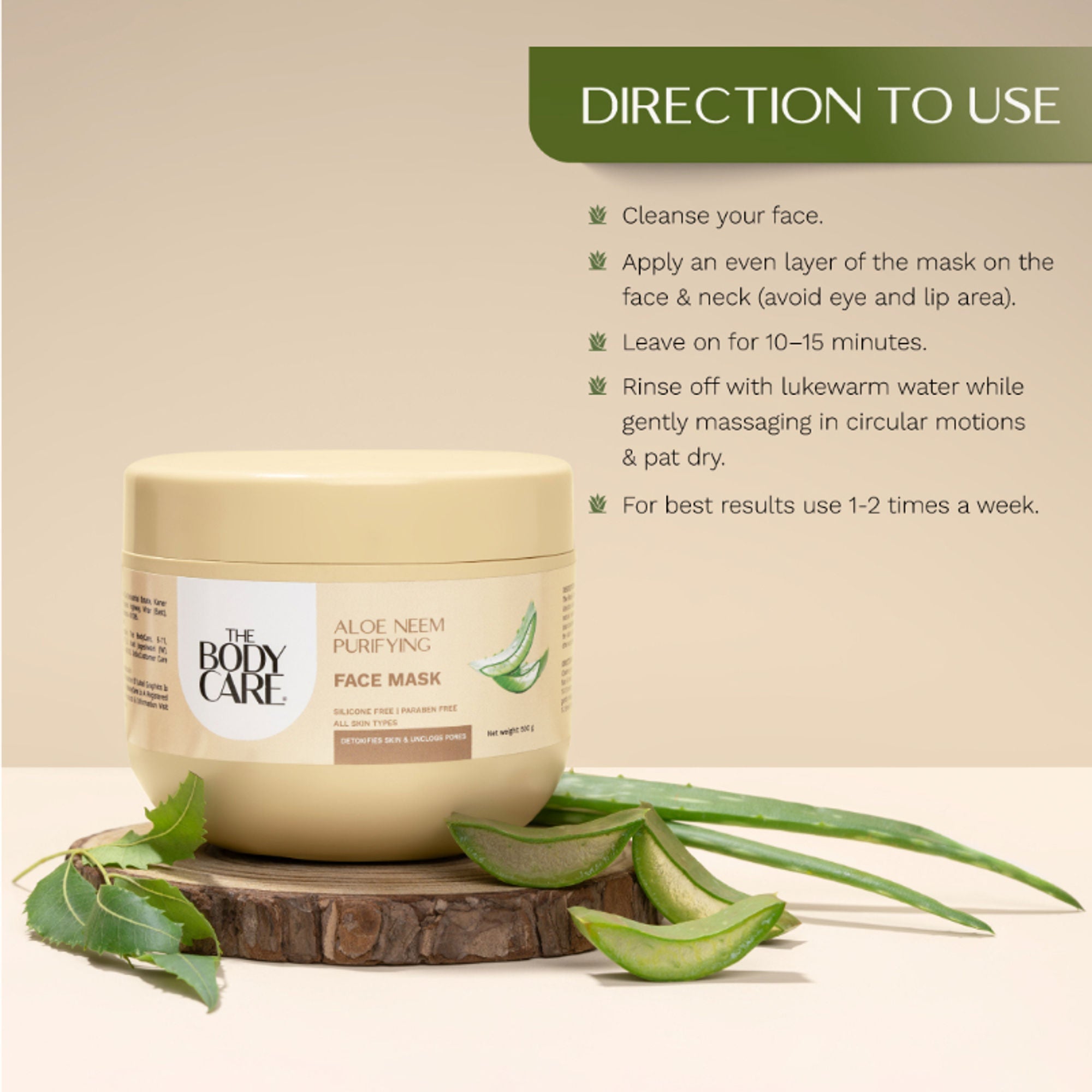 The Body Care Aloevera Face Pack | Grocsy